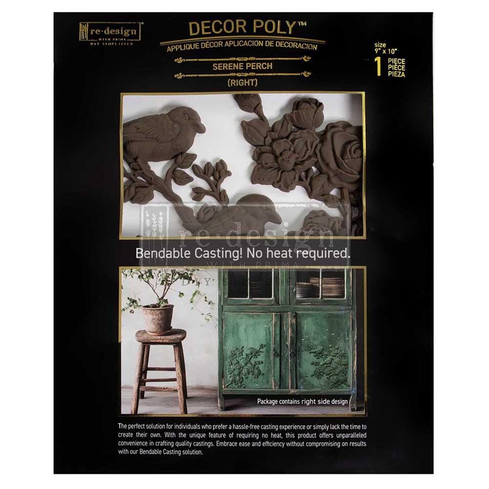 Décor Poly™ - Serene Perch (right) | 1 pc, 10"x9" | Furniture appliqué | Redesign with Prima