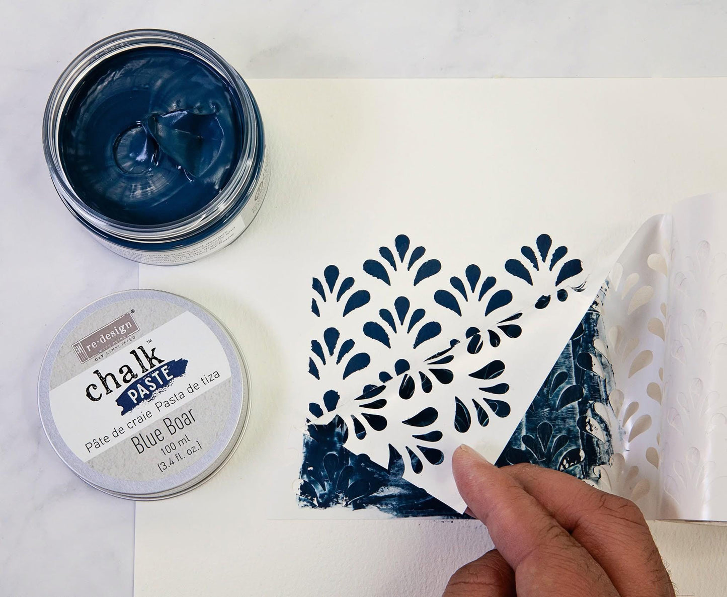 Chalk Paste - Blue Boar | 1 Tin, 100 ml/3.4 oz. | Redesign with Prima
