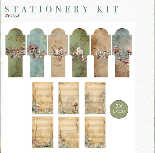 Return To Wonderland Collection Postcards - 12 envelopes, 12 pcs stationery X 2 | Prima Marketing Inc.