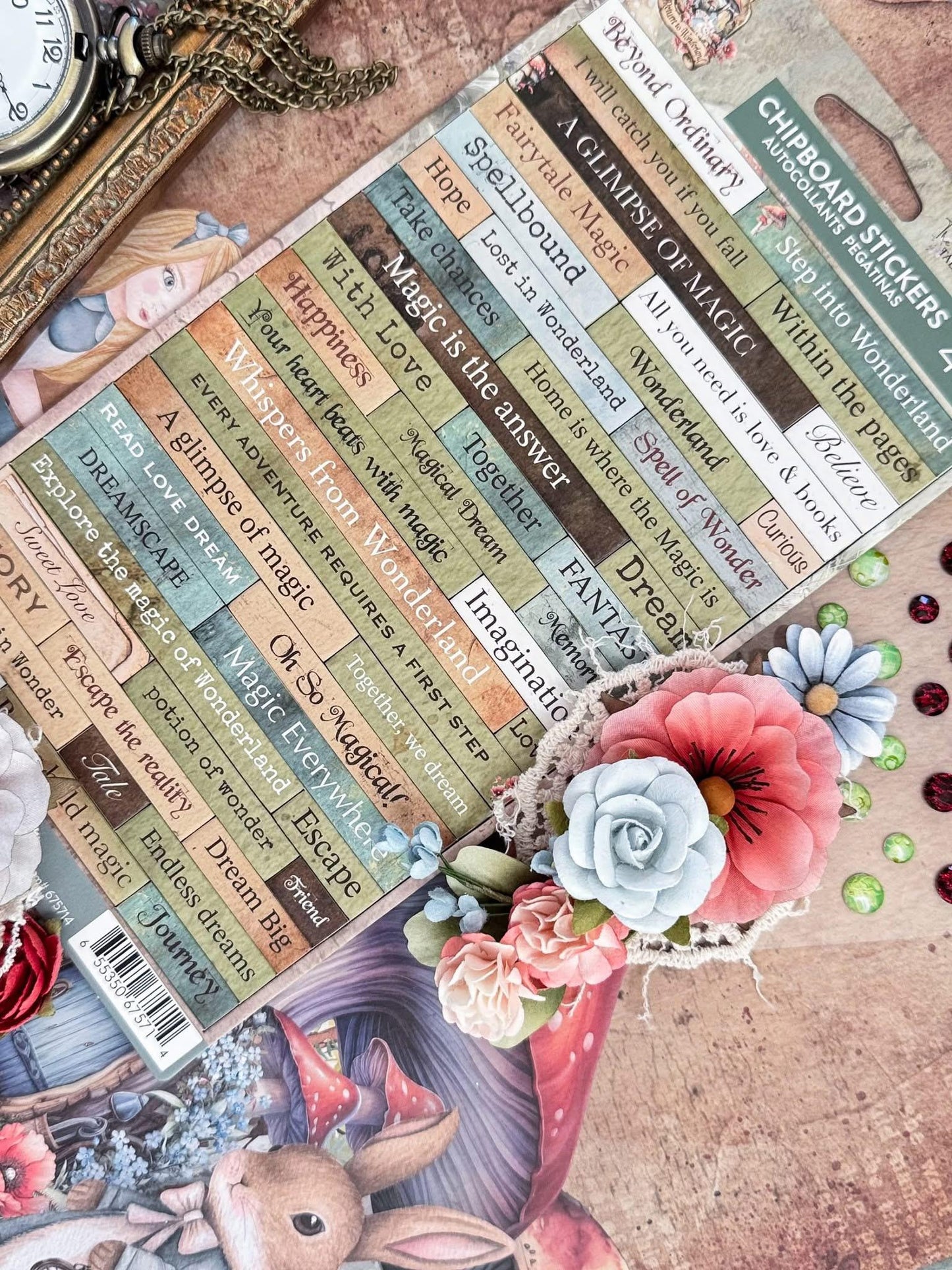 Return to Wonderland Collection SIIC, Crystal Embellishments | Pkg-48 pcs | Prima Marketing, Inc.