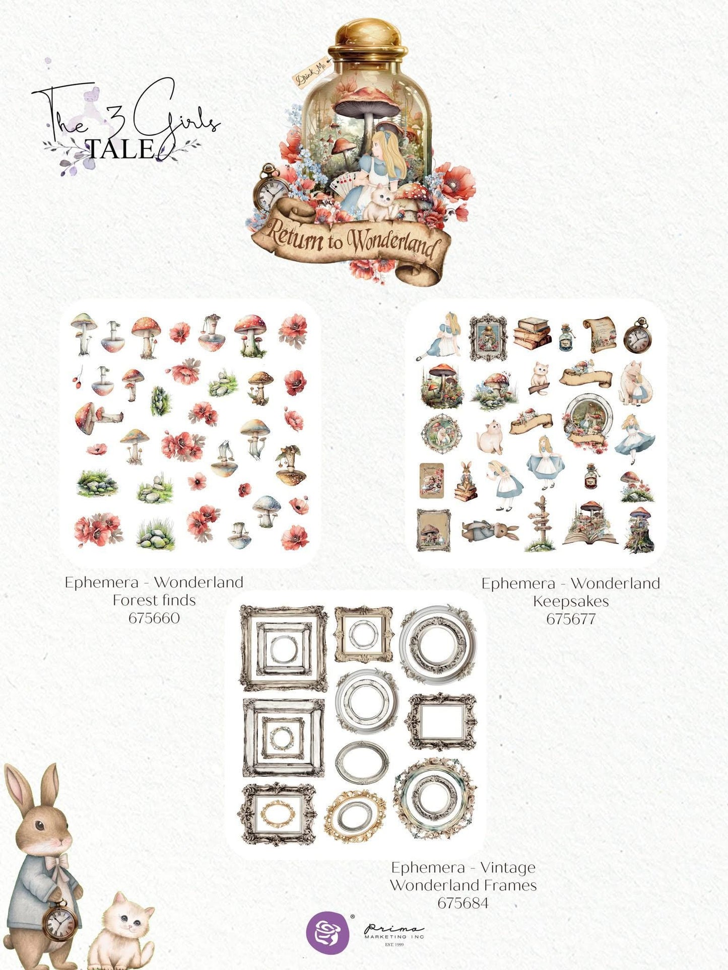 Return to Wonderland Collection SIIC, Crystal Embellishments | Pkg-48 pcs | Prima Marketing, Inc.