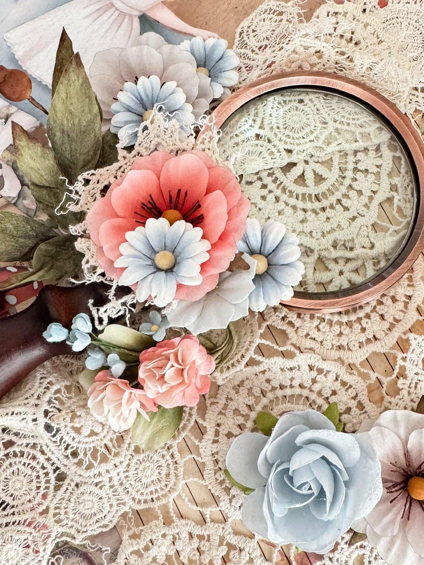Return To Wonderland Collection Flowers - Alice's Dream, 8 pcs| Three Girls Tale | Prima Marketing Inc.