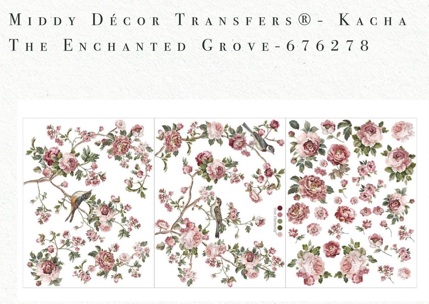 Middy Decor Transfers® - Enchanted Grove | Kacha | 3 sheets, 8.5”x11” | Re•design with Prima