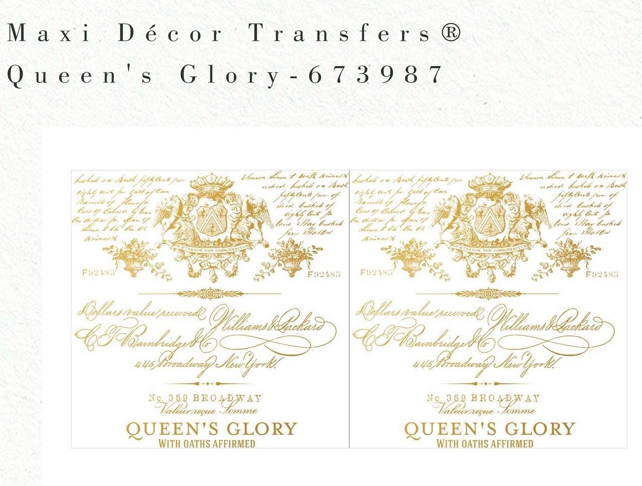 Maxi Decor Transfer® - Queen’s Glory | 12”x12” | Redesign with Prima®