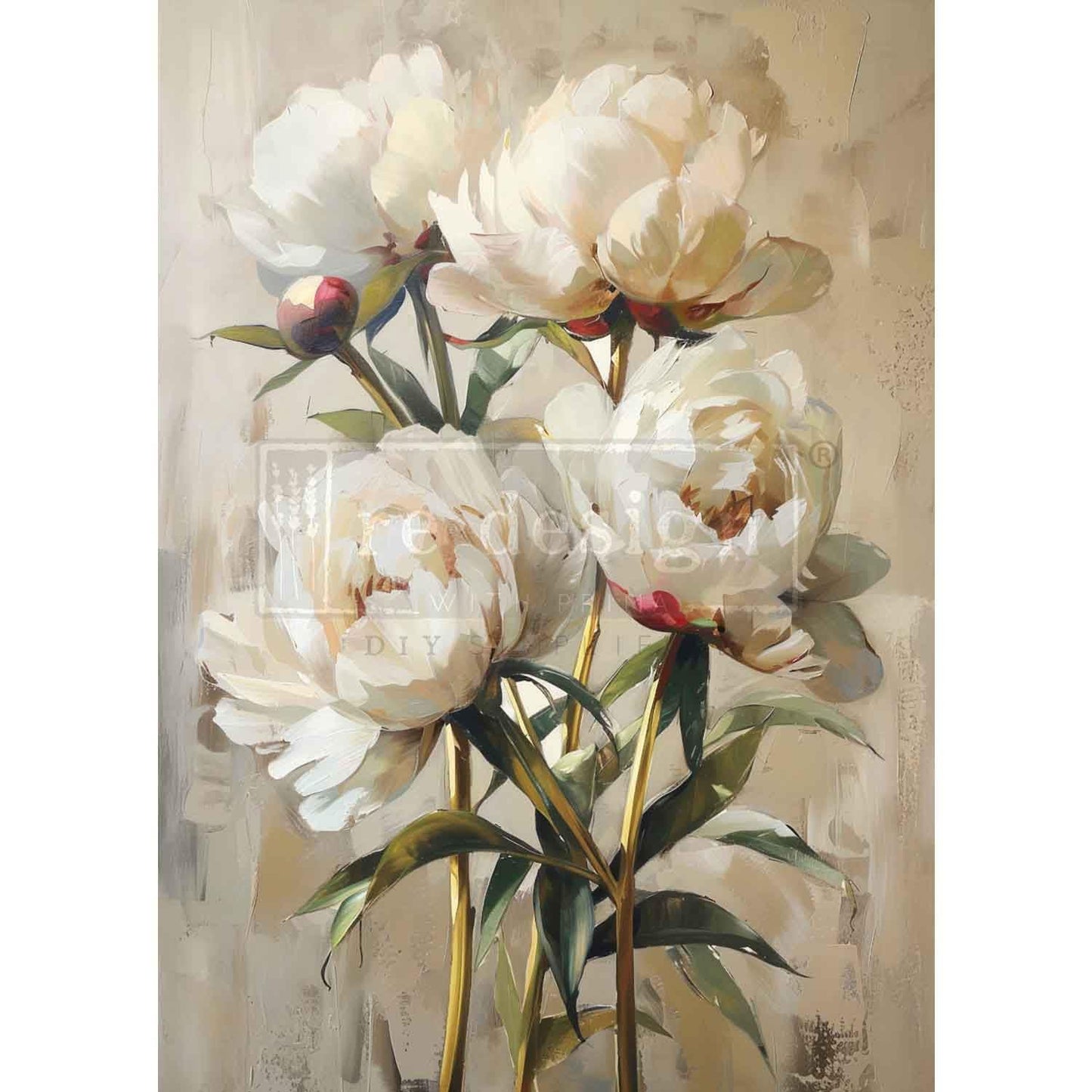 A1 Decoupage Fiber - The Art of Blooming | 23.4 x 33.1” | Redesign with Prima