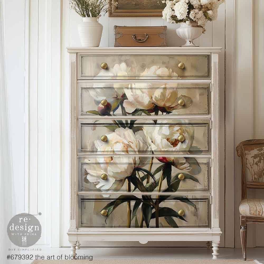 A1 Decoupage Fiber - The Art of Blooming | 23.4 x 33.1” | Redesign with Prima