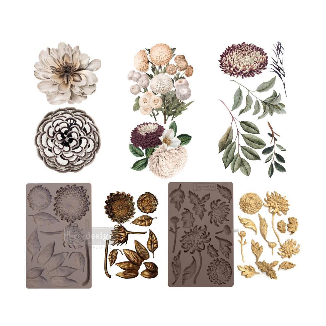 Mini Decor Transfers® - Natural Flora | 6"x12"-3 sheets | Redesign with Prima