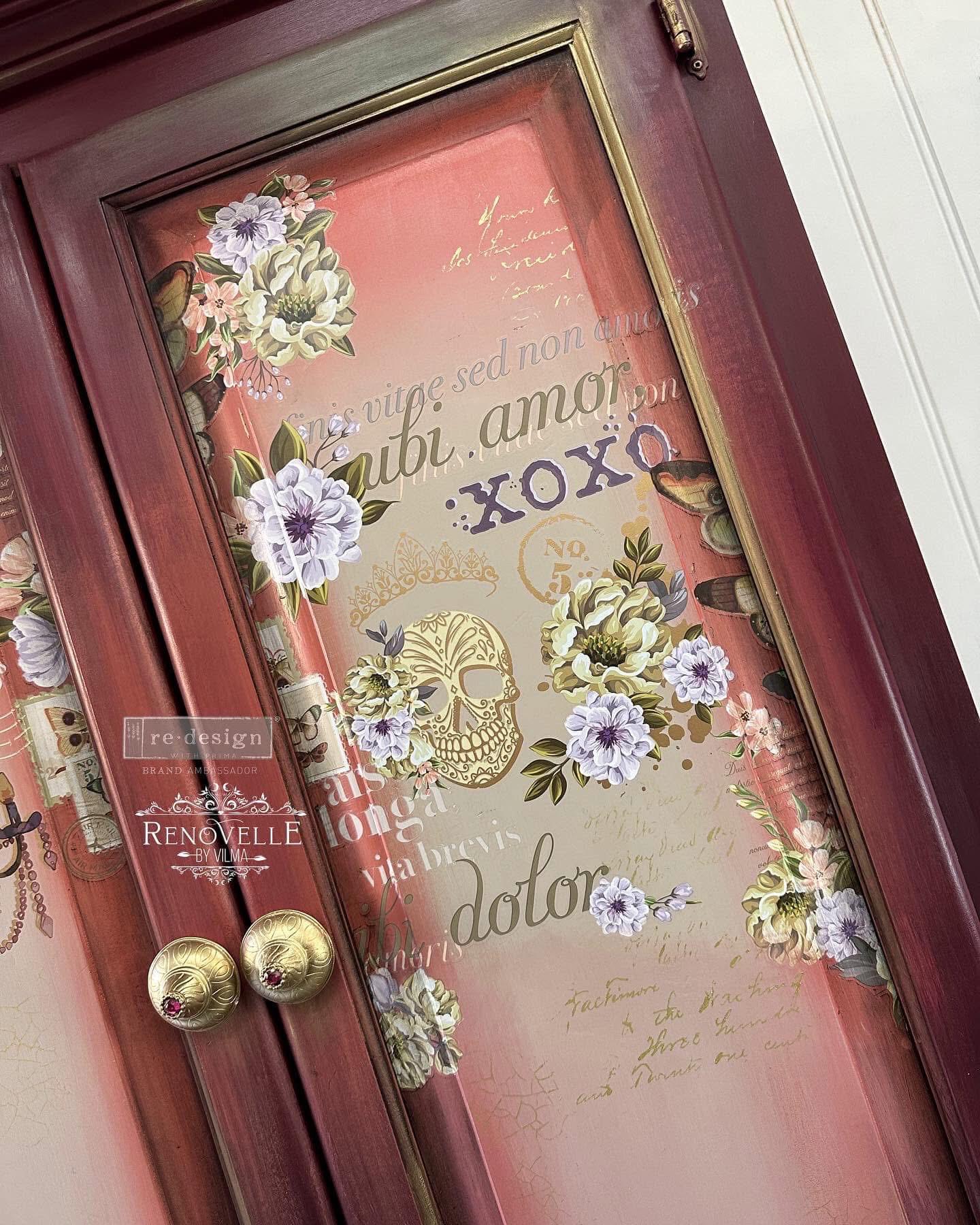 Large Decor Transfers® - With Love, Skully | 24” x 35”| Reduced Price | Redesign with Prima