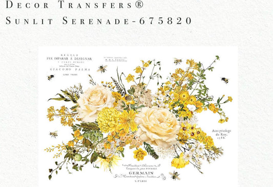 Large Decor Transfers® - Sunlit Serenade | 4 sheets, 24”x35” | Redesign with Prima