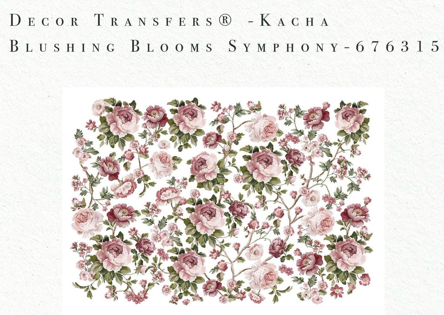 Large Decor Transfers® - Blushing Blooms Symphony | Kacha | 24”x35” | Redesign with Prima