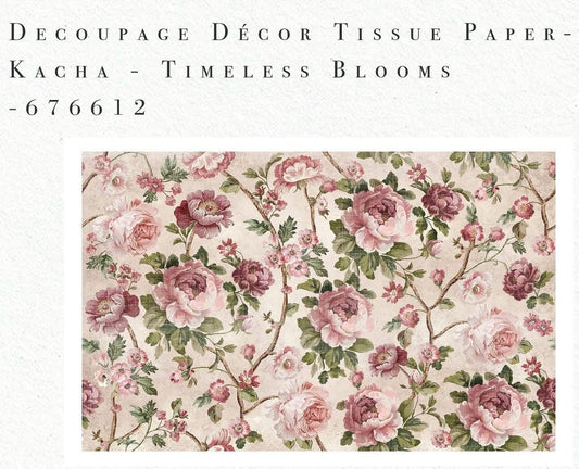 Decoupage Tissue Paper - Timeless Blooms | Kacha | 19.5”x30” | Redesign with Prima