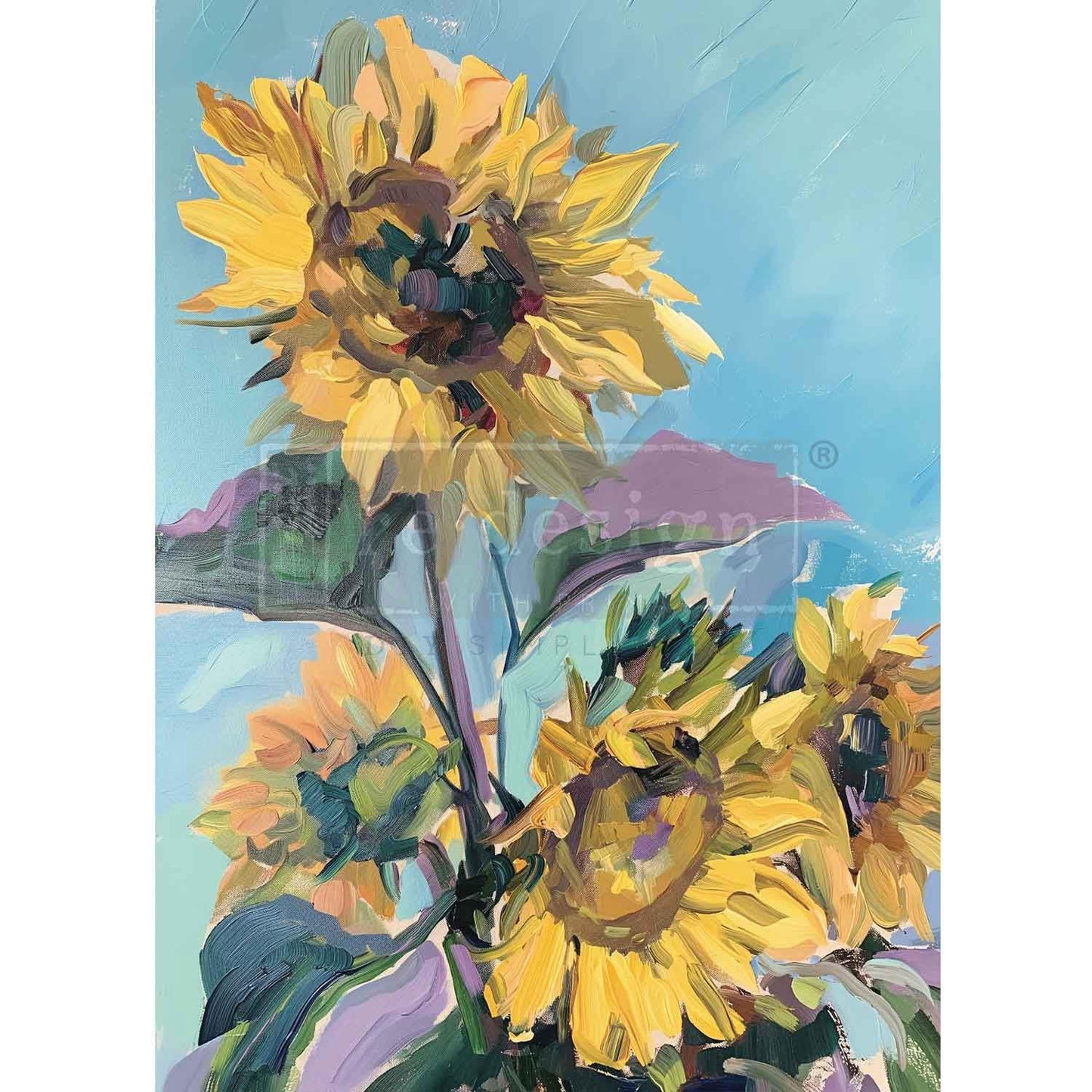 A1 Decoupage Fiber - Sunshine Embrace | 23.4 x 33.1” | Redesign with Prima