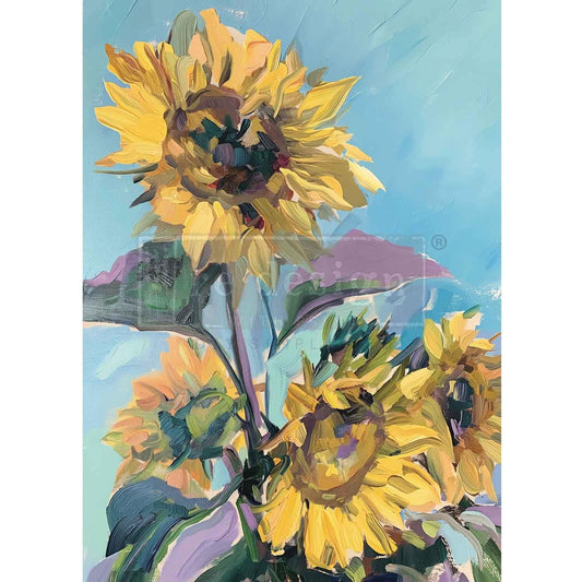 A1 Decoupage Fiber - Sunshine Embrace | 23.4 x 33.1” | Redesign with Prima