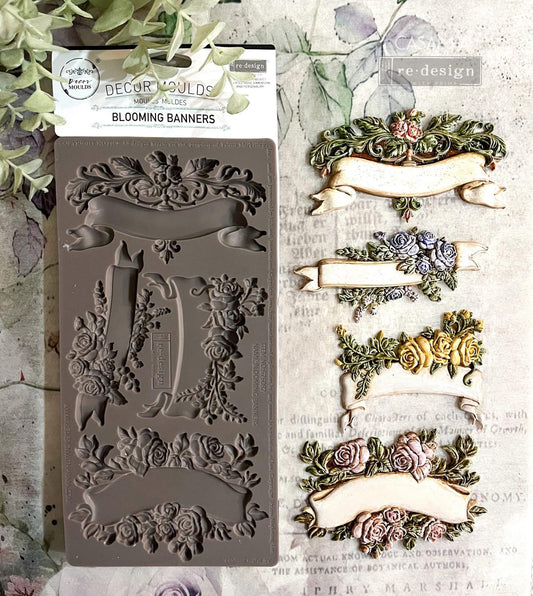 Decor Mould® - Blooming Banners | 5”x10”x8mm | Redesign with Prima