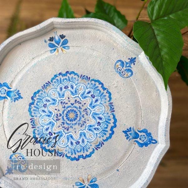 Mini Decor Transfers® - Artisinal Tile | Turquoise | 6"x12"-3 sheets | Redesign with Prima