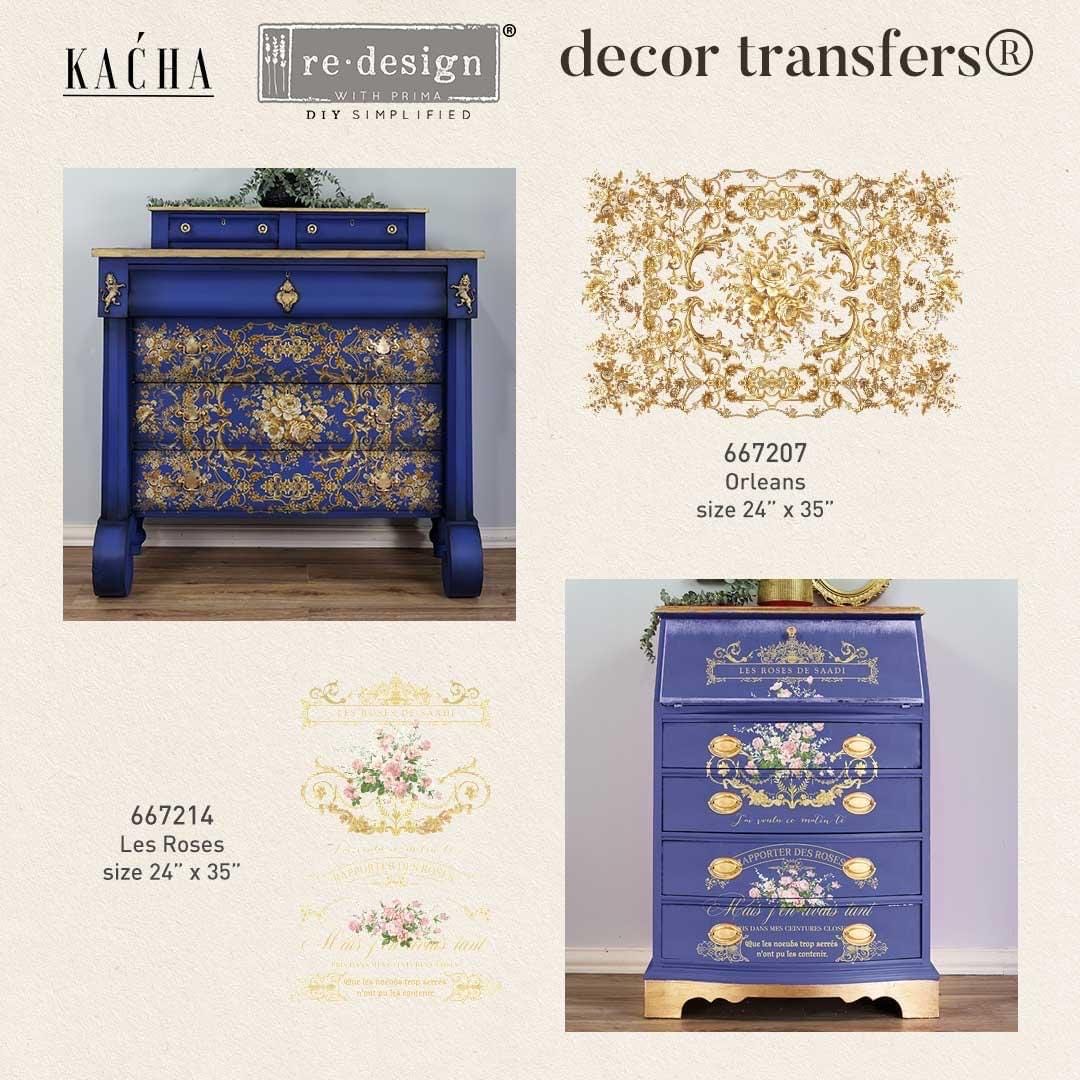 Large Decor Transfers® - Orleans | Kacha | 24” x 35” | Redesign with Prima