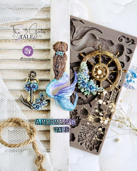 A Mermaid's Tale Collection Decor Mould® | 5”x8”x8mm |  Prima Marketing Inc.