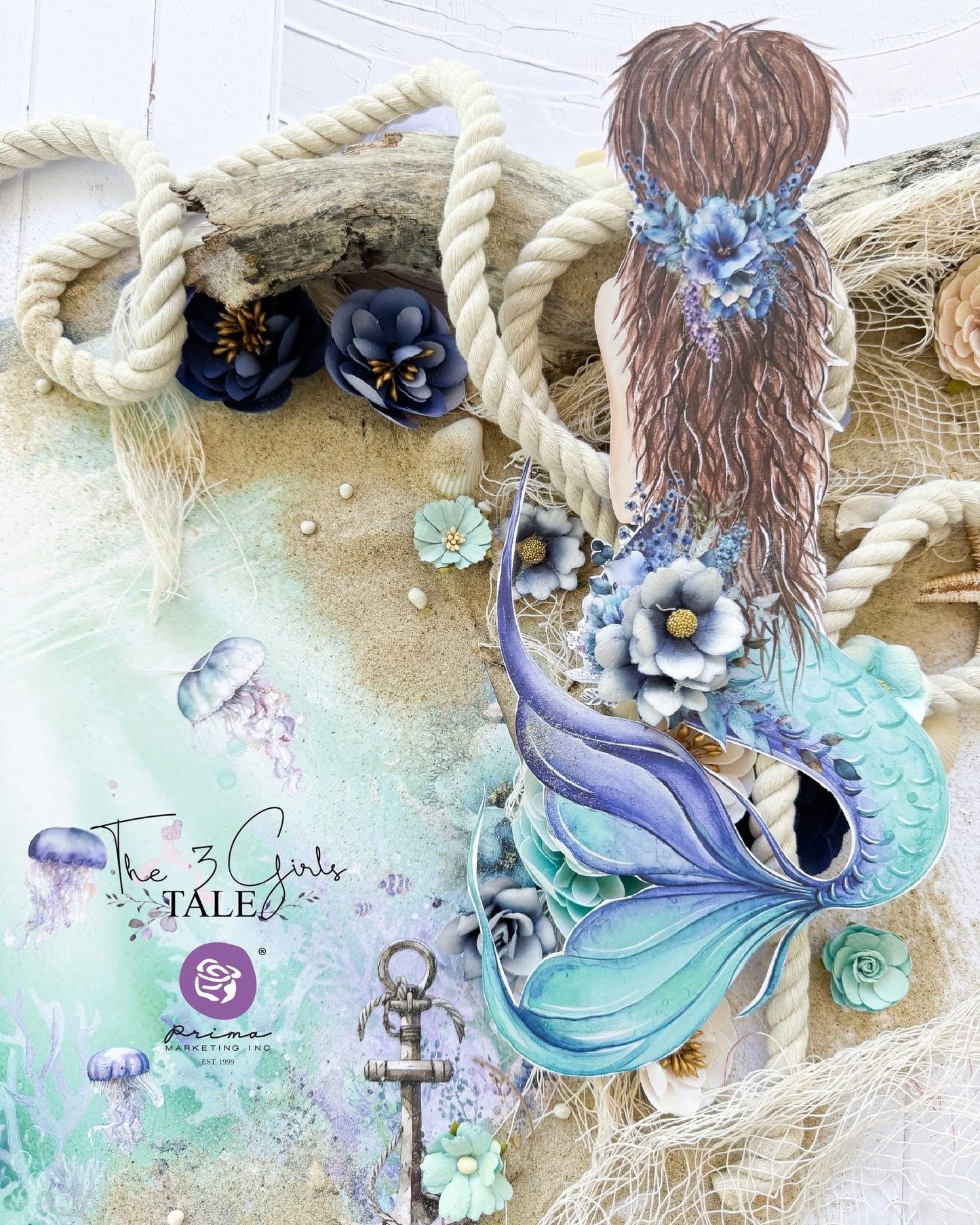 A Mermaid's Tale Collection Decor Mould® | 5”x8”x8mm |  Prima Marketing Inc.