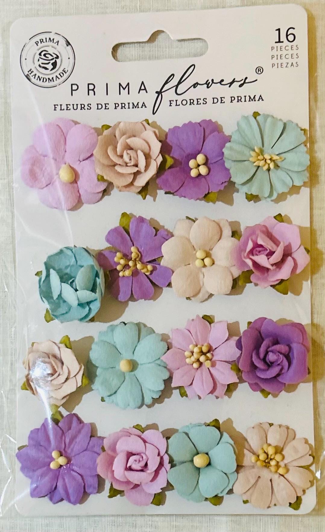 A Mermaid's Tale Collection Flowers - Sea Treasures, 16 pcs | Three Girls Tale | Prima Marketing Inc