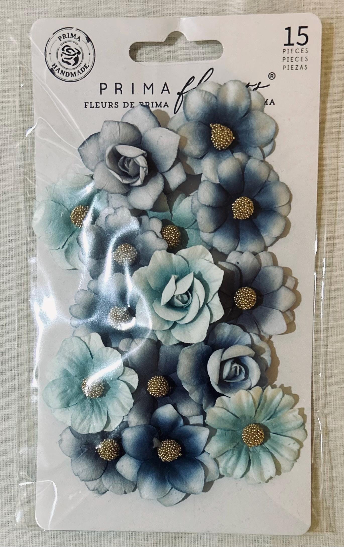 A Mermaid's Tale Collection Fabric Flowers - Starfish Kisses, 15 pcs | Three Girls Tale | Prima Marketing Inc