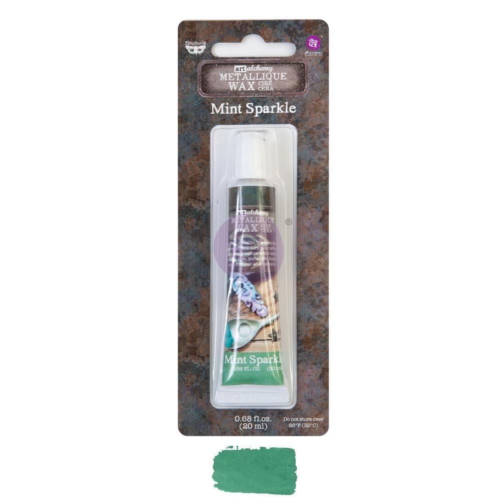 Metallic Wax - Mint Sparkle | 1 pc, .68oz (20ml) | Redesign with Prima | Finnabair