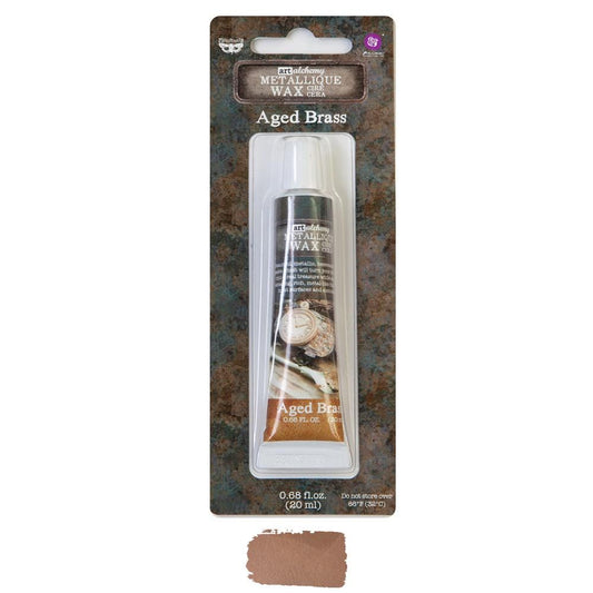 Metallic Wax - Aged Brass | 20ml | Finnabair | Redesign with Prima