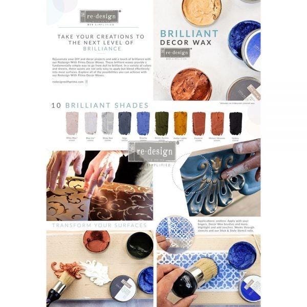 Decor Wax - Helios Ice Metallic | 1.69oz (50ml) | Redesign with Prima