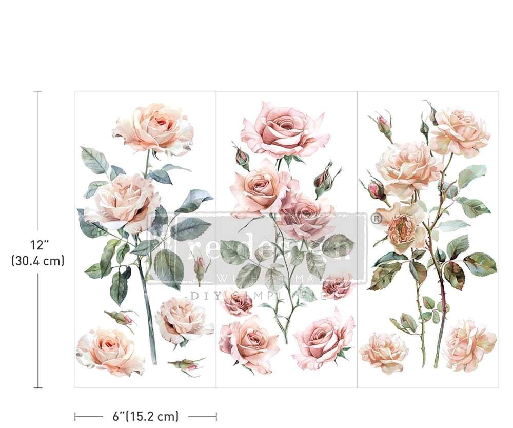 Mini Decor Transfers® - Blush Symphony | 3 sheets, 6” x 12” | Redesign with Prima