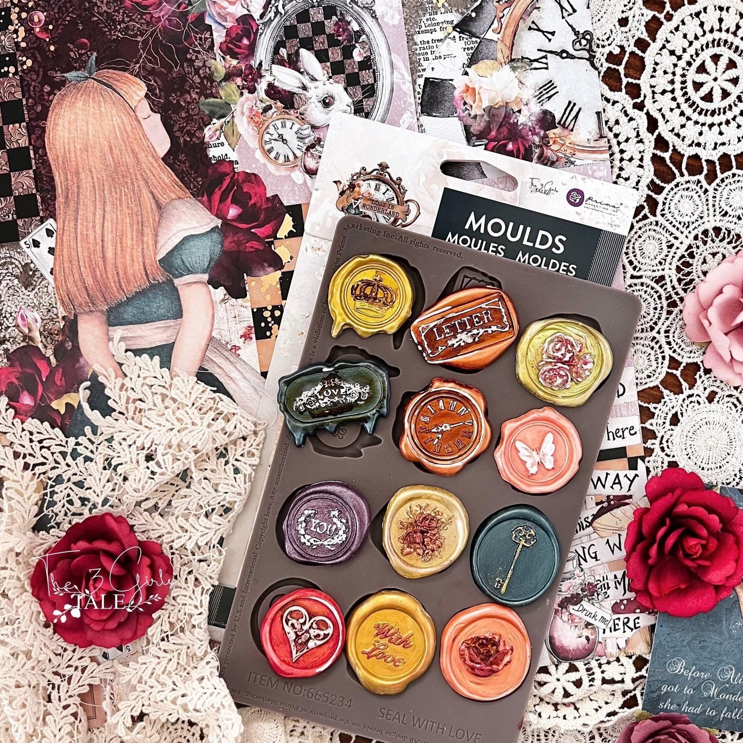 Lost in Wonderland Collection Ephemera, 58 pcs | Prima Marketing Inc.