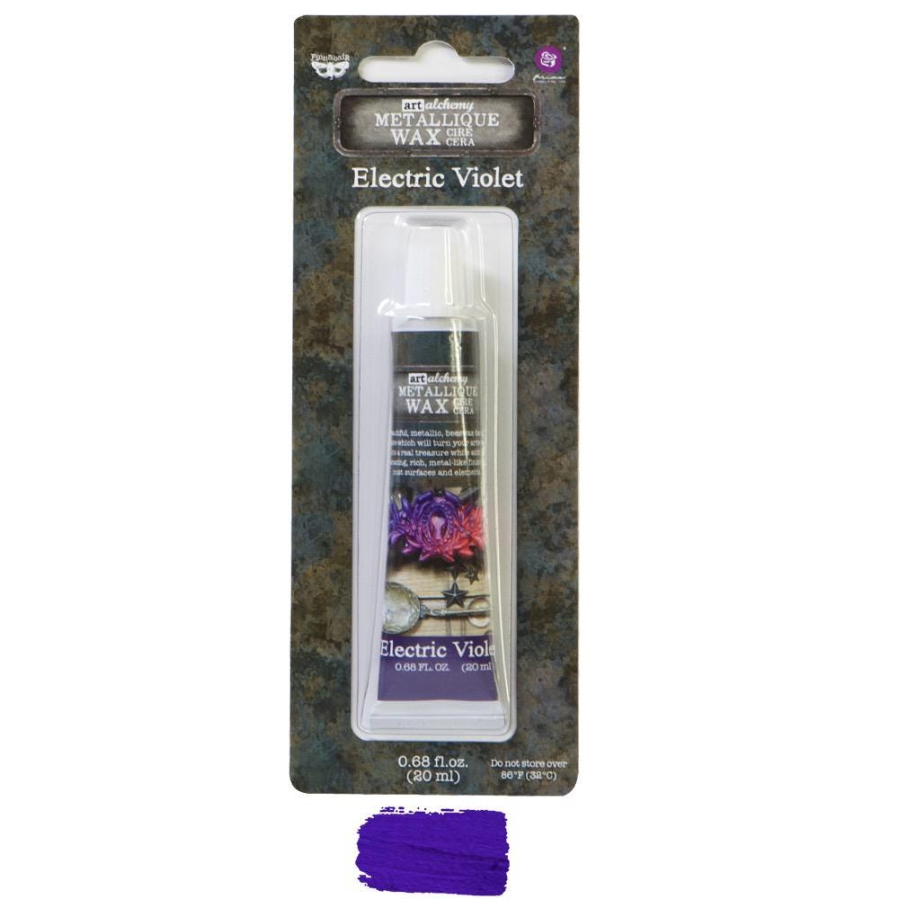 Metallic Wax - Electric Violet | 20ml | Finnabair | Redesign with Prima