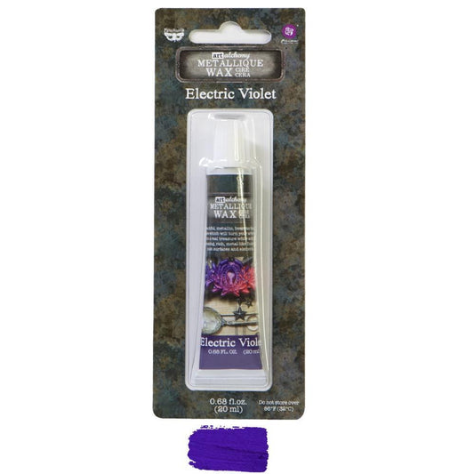 Metallic Wax - Electric Violet | 20ml | Finnabair | Redesign with Prima