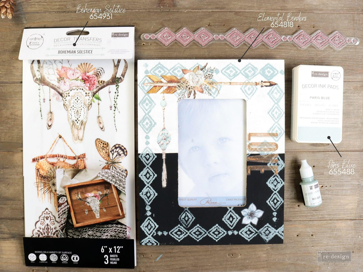 Mini Decor Transfers® - Bohemian Solstice | 6"x12"-3 sheets | Redesign with Prima