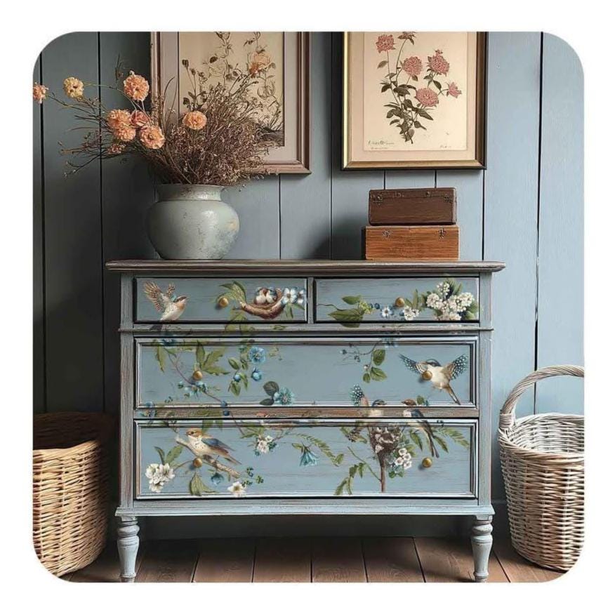 Large Decor Transfers® - Aviary Elegance | 24x35”, 4 sheets | Redesign with Prima