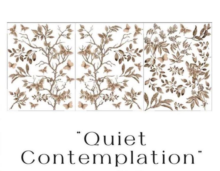 Middy Decor Transfers® - Quiet Contemplation | 3 sheets, 8.5”x11” | Redesign with Prima