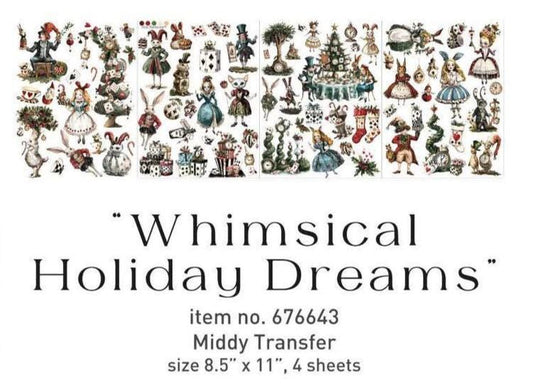 Middy Decor Transfers® - Whimsical Holiday Dreams | 4 sheets, 8.5”x11”| Redesign with Prima