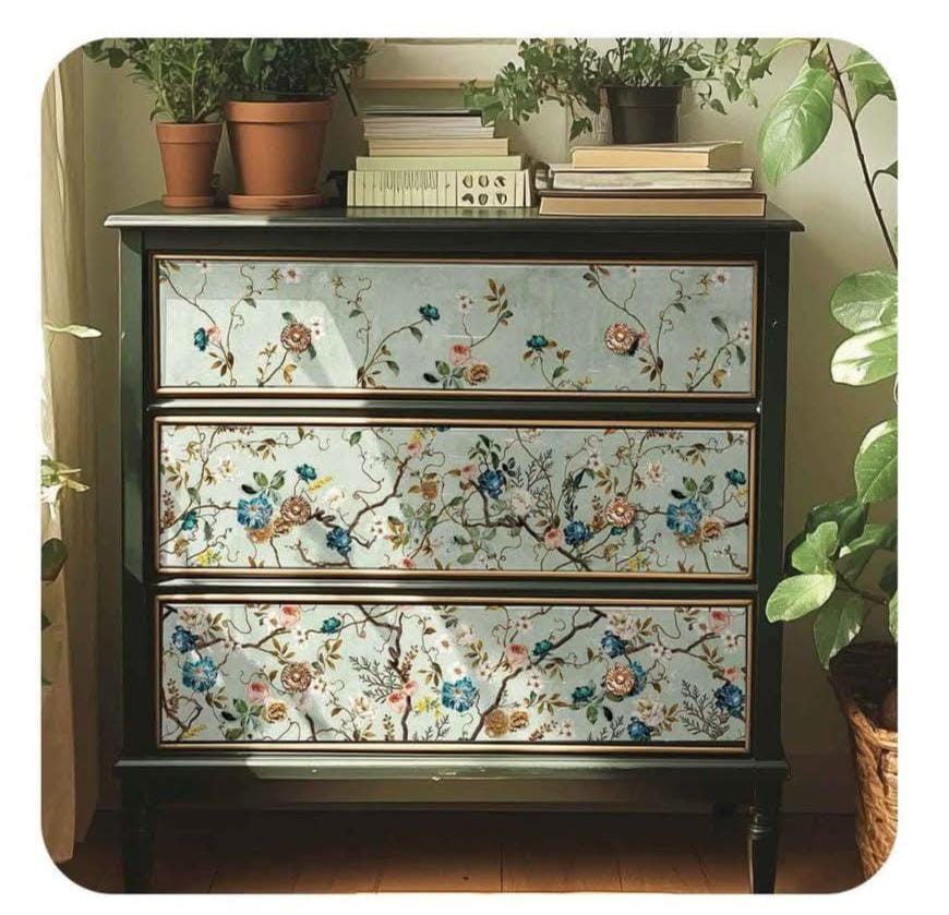 A1 Decoupage Fiber - Blossom Perch | 23.4”x33.1” | Redesign with Prima