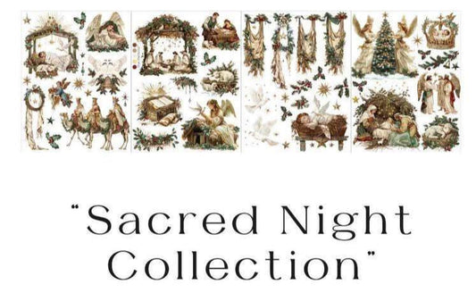 Middy Decor Transfers® - Sacred Night | 4 sheets, 8.5”x11” | Redesign with Prima