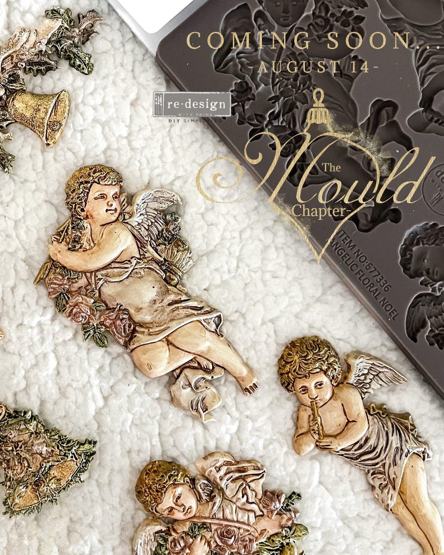 Decor Mould® - Angelic Floral Noel | 5”x8” | Redesign with Prima