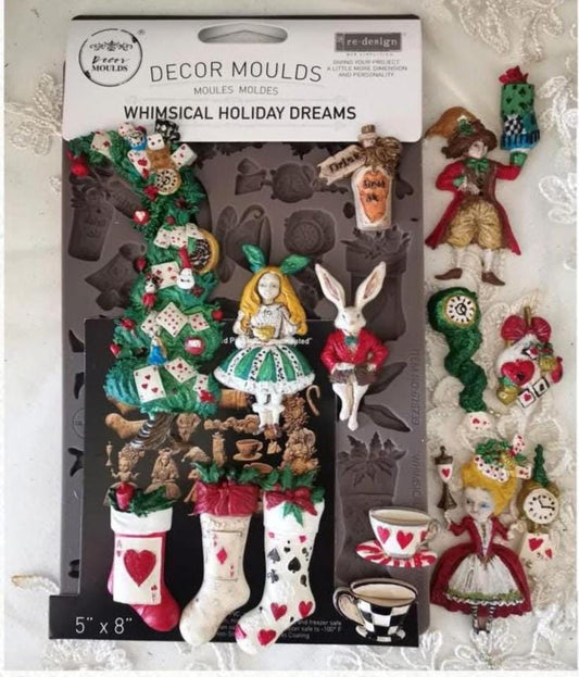 Decor Mould® - Whimsical Holiday Dreams | 5”x8”x8mm | Redesign with Prima