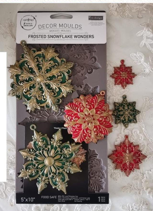 Decor Mould® - Frosted Snowflake Wonders | 5”x10”x8mm | Redesign with Prima
