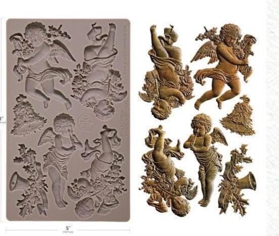 Decor Mould® - Angelic Floral Noel | 5”x8” | Redesign with Prima
