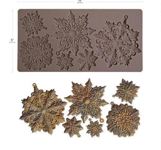 Decor Mould® - Frosted Snowflake Wonders | 5”x10”x8mm | Redesign with Prima