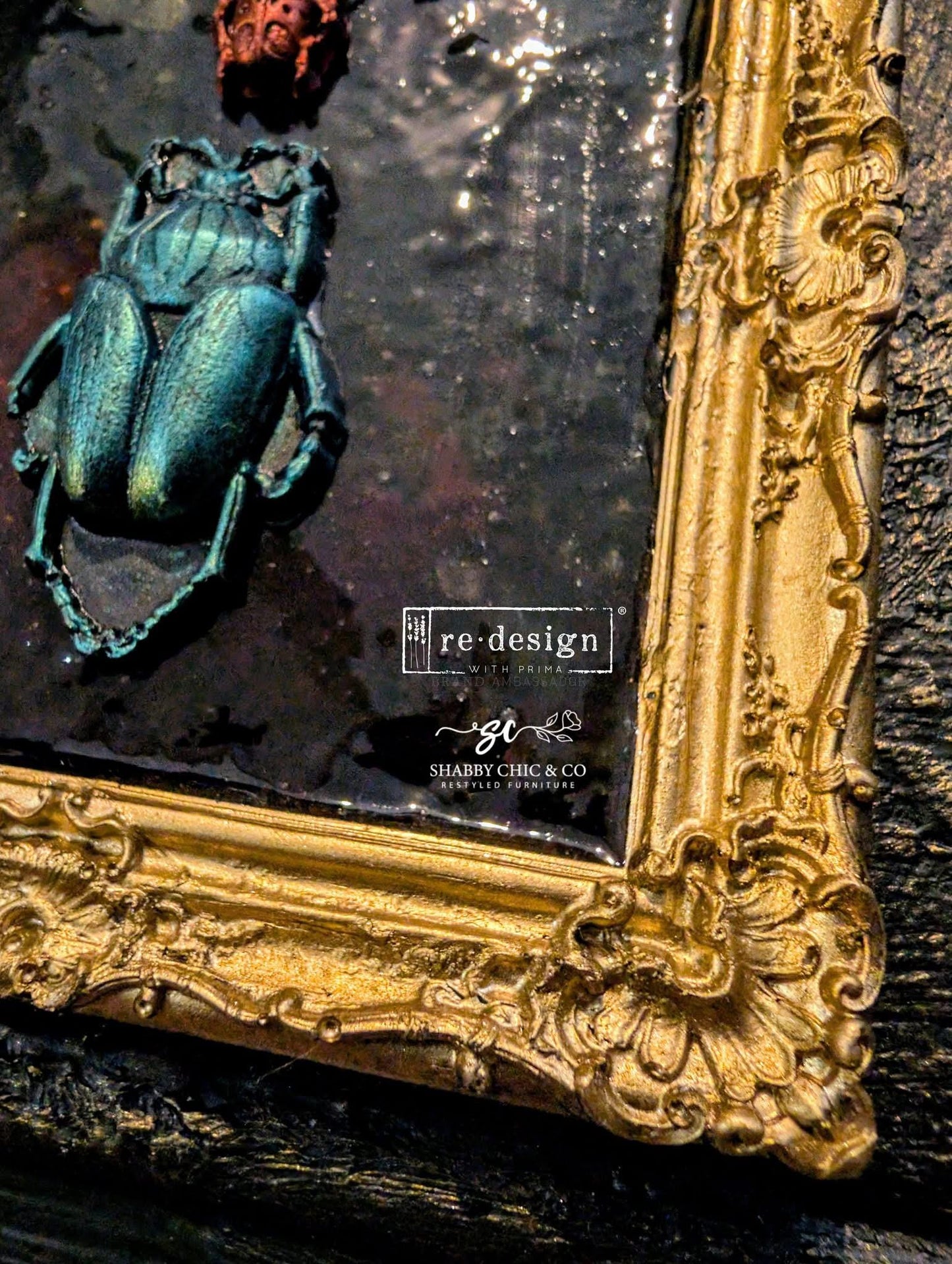 Decor Mould® - Steampunk Beetles | 5"x8" | Finnabair | Redesign with Prima