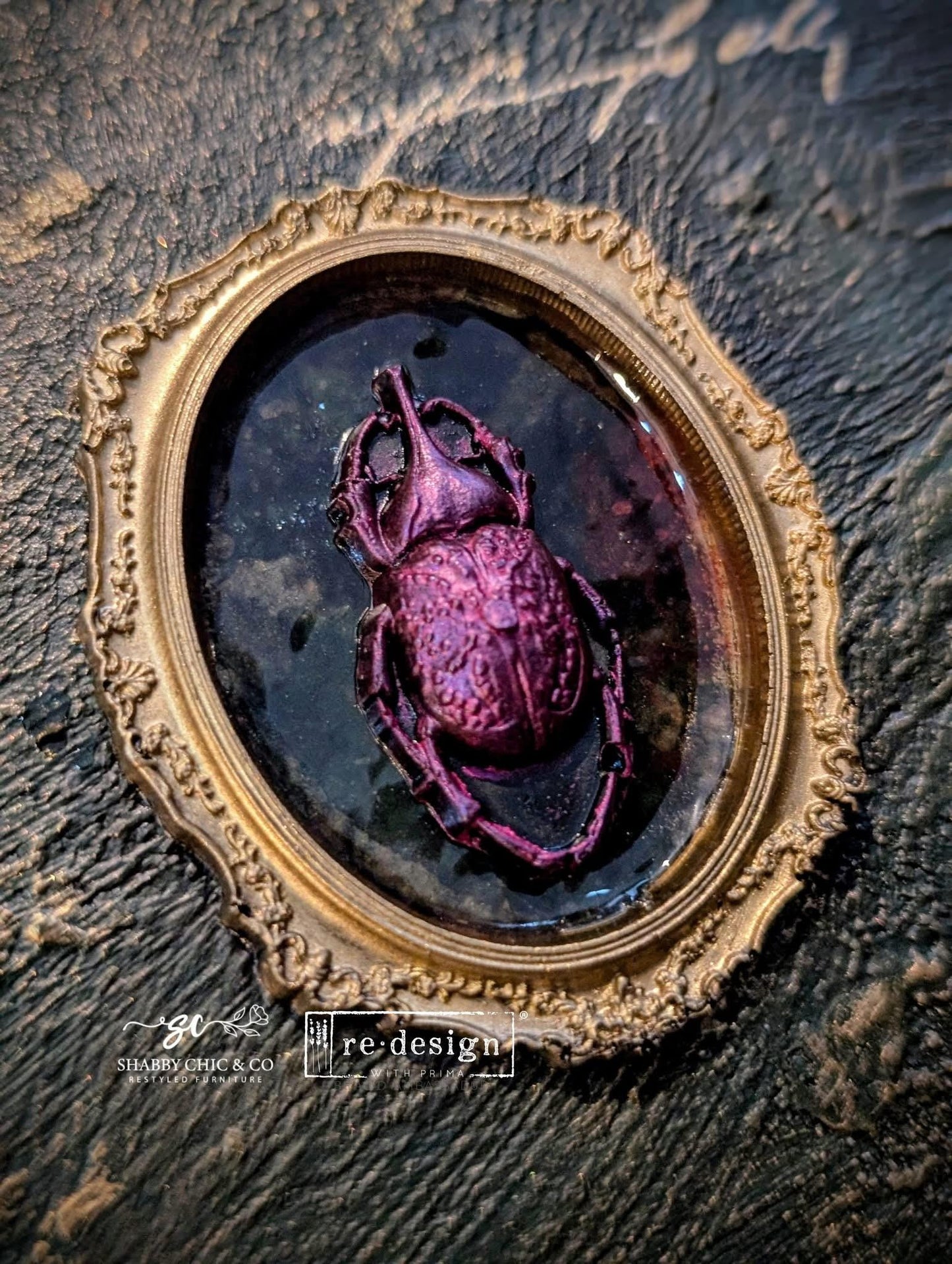 Decor Mould® - Steampunk Beetles | 5"x8" | Finnabair | Redesign with Prima