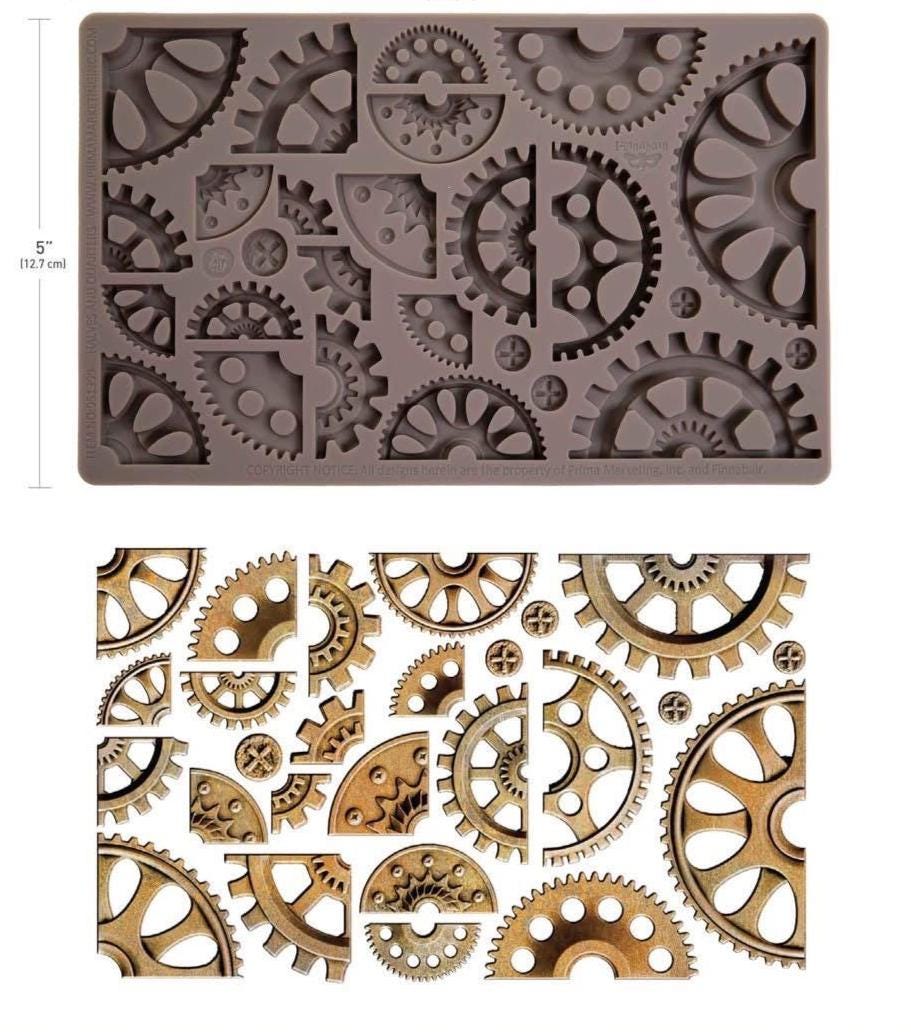 Decor Mould® - Halves and Quarters | 1 pc, 5"x8" | Finnabair | Redesign with Prima