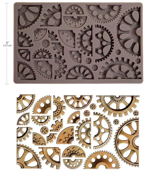 Decor Mould® - Halves and Quarters | 1 pc, 5"x8" | Finnabair | Redesign with Prima