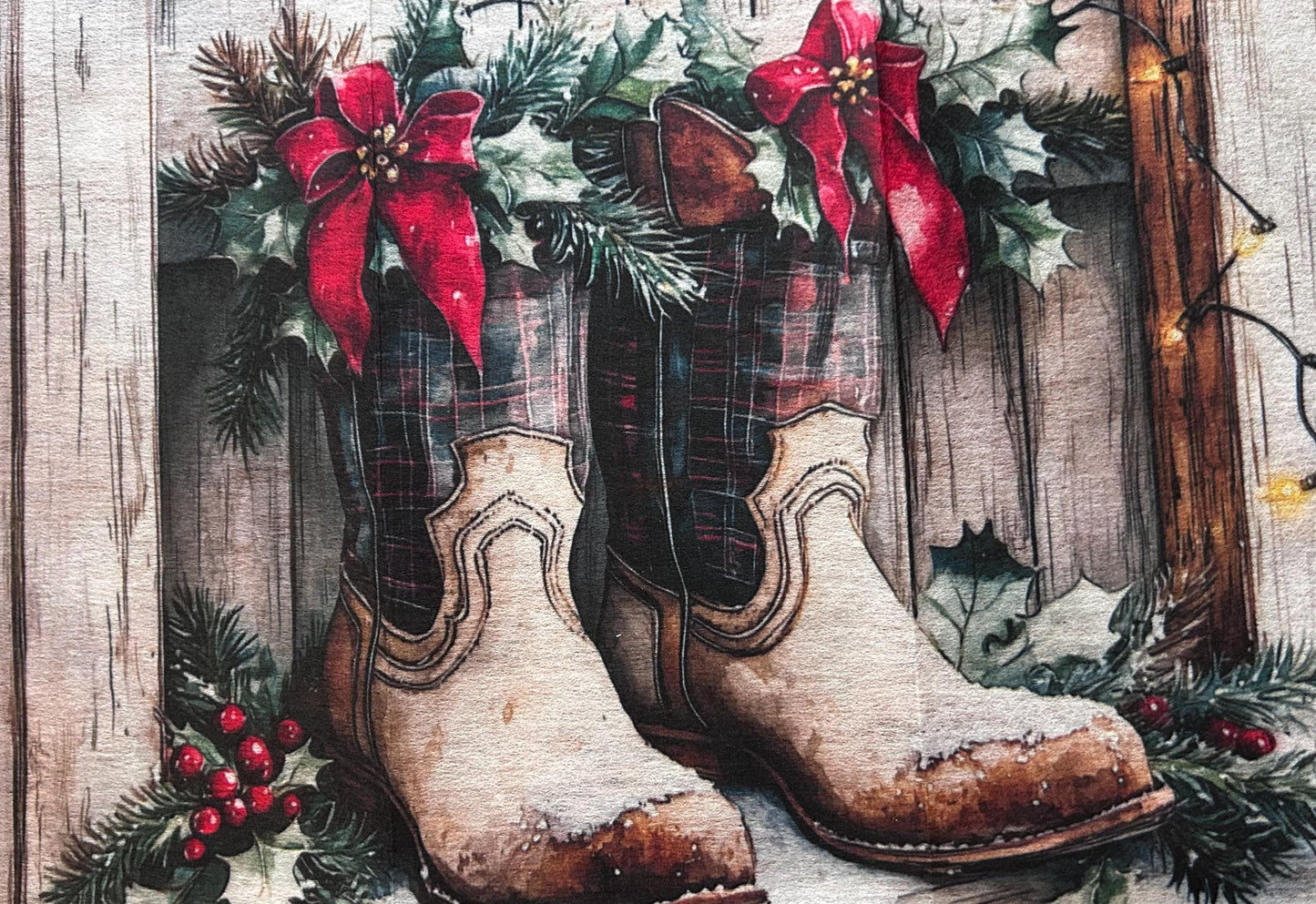 A4 Decoupage Fiber - Farmhouse Noel | 1 sheet, 8.3"x11.7" | Redesign with Prima