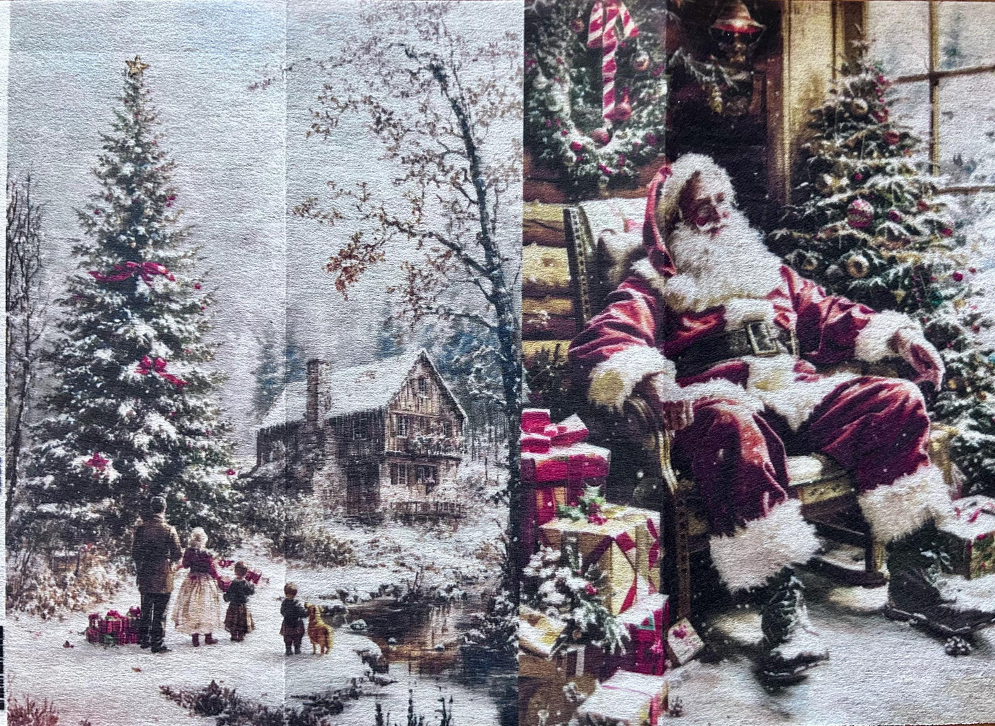 A4 Decoupage Fiber - Silent Night Stories | 1 Sheet, 8.3"x11.7" | Redesign with Prima