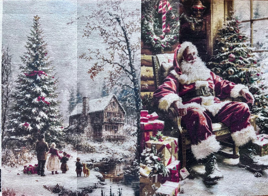 A4 Decoupage Fiber - Silent Night Stories | 1 Sheet, 8.3"x11.7" | Redesign with Prima