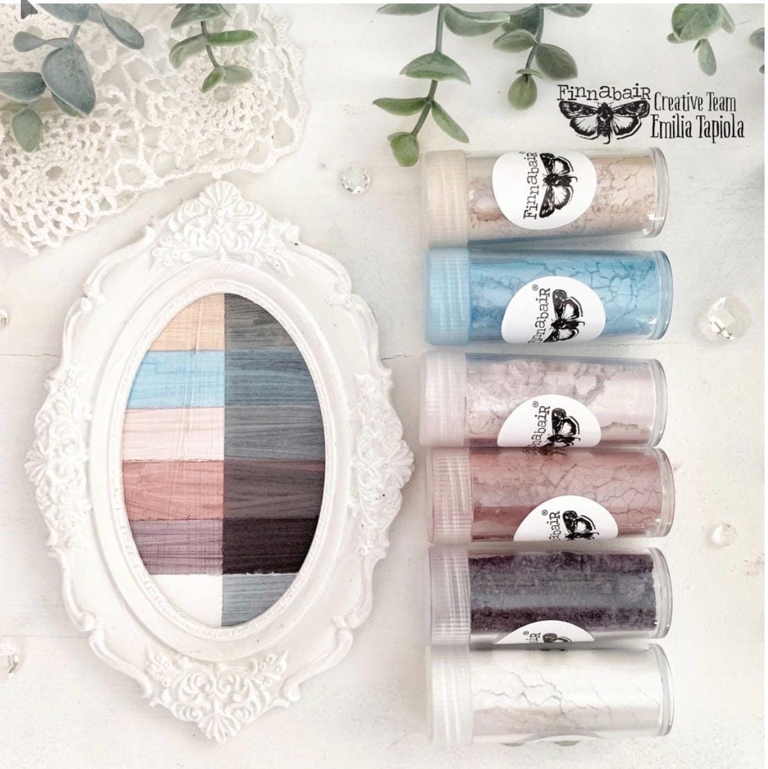 Steam and Frost, Set of 3 | Finnabair | 2 effect pastes, 1 Mica Powder Set | Prima, Inc.